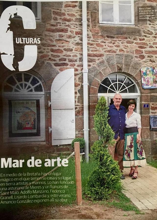 La Tocade Del Arte - Dinan Acomodação com café da manhã Lanvallay Exterior foto